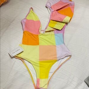 Women swimsuit in vibran colors
